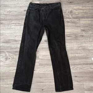 Vintage Faded Glory Black Straight Jeans